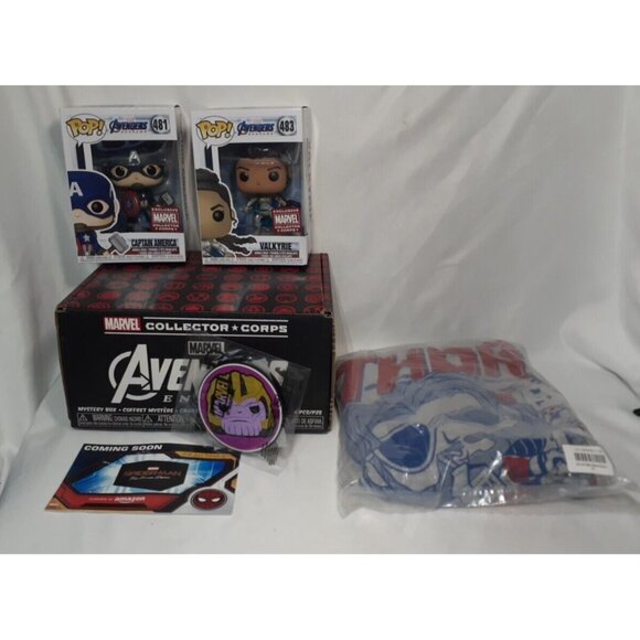 Funko Pop Marvel Endgame Collector Corps 85 Years Box 2XL T Shirt THOR. NOB - Picture 1 of 10